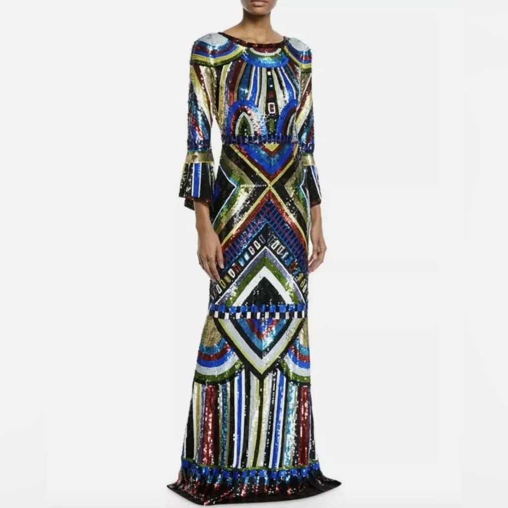 Alice + Olivia Jae Embellished Back
Keyhole Sequin Long
Gown Size 8 RARE
$2,199 - Picture 4 of 10